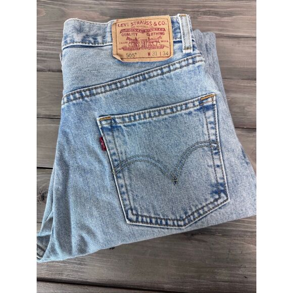 Levi's 505 Jeans 31 x 32 Regular Fit - Picture 8 of 8